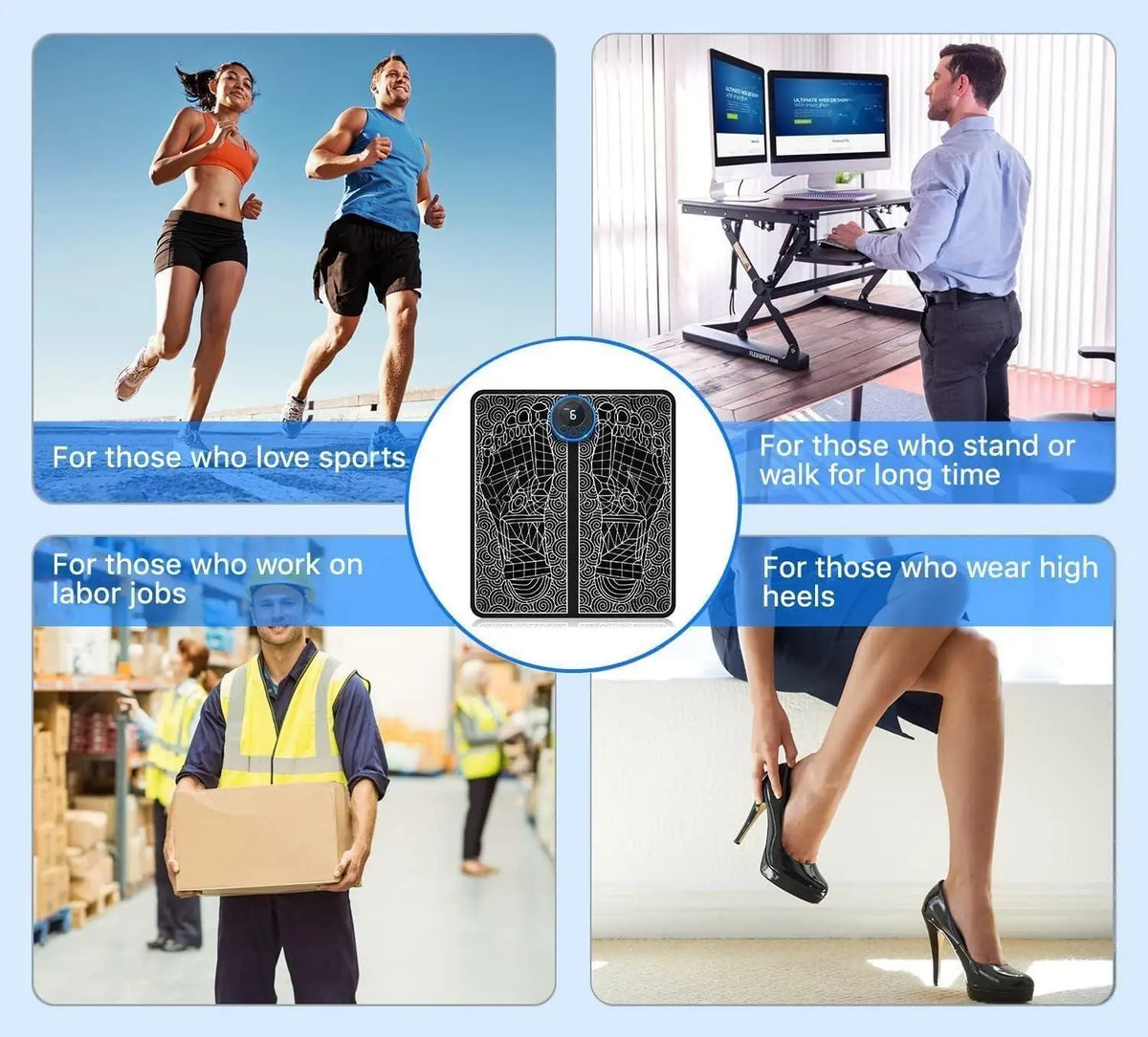 Foot Massage Pain Reliever, Wireless Electric Ems Massage Machine