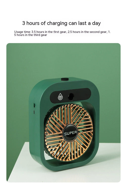 Air Conditioning Fan Desk Misting Fan Air Cooler Cooling USB