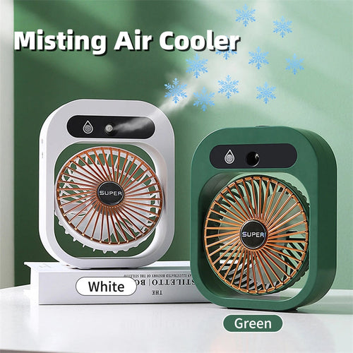 Air Conditioning Fan Desk Misting Fan Air Cooler Cooling USB
