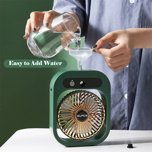 Air Conditioning Fan Desk Misting Fan Air Cooler Cooling USB