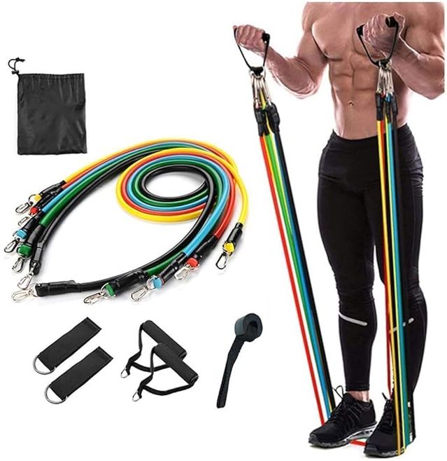 Exercise Bands Resistance Bands Set Workingout Door Fitness Gym Resistance Bands Kit for Men Women